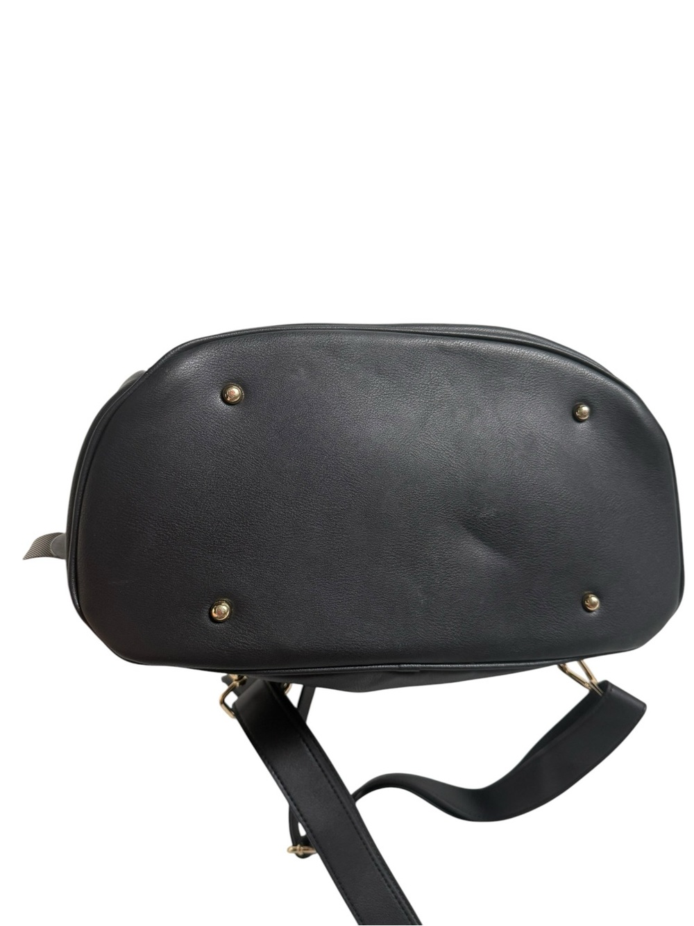 Mia + Sophia The Mia Vegan Leather Black Diaper Bag - Picture 5 of 7